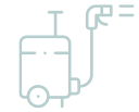 Disinfection of rooms and communal areas by nebulisation.