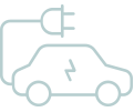 Charging point for electric car